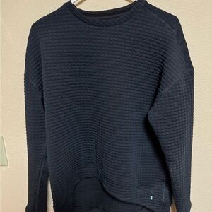 NOBULL Women's Black Textured Crewneck Sweater